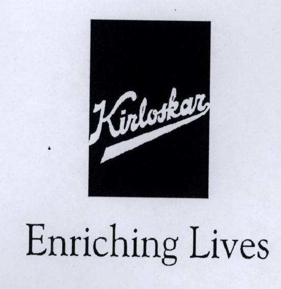 Kirloskar Enriching Lives (label) Device mark 1783544 Trademark