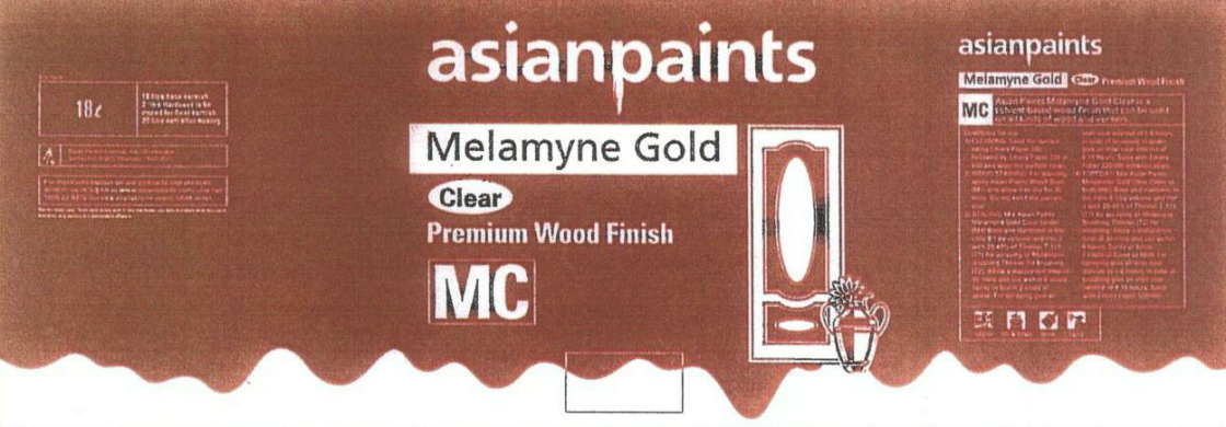 Asian Paints Melamyne Gold (label) Device mark 1670430 Trademark