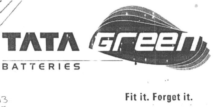 Tata Green Batteries Device mark 1640236 Trademark