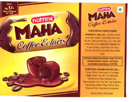 Nutrine Maha Coffee Eclairs Device mark 2178633 Trademark