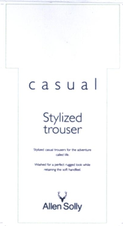 Casual Stylized Trouser Allen Solly Device mark 2244946 Trademark
