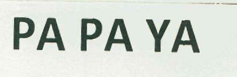Pa Pa Ya (label) Device mark 2781124 Trademark