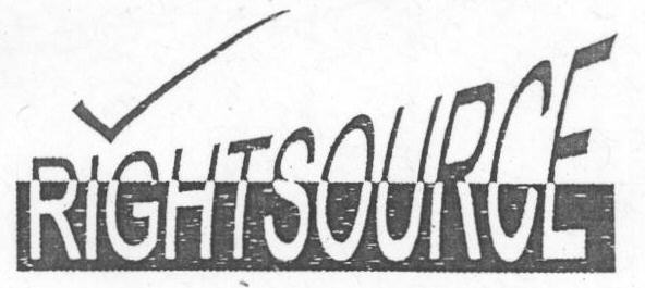 Rightsource (label) Device mark 1634212 Trademark