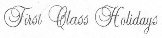 First Class Holidays (label) Device mark 1644944 Trademark