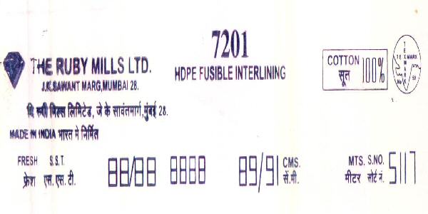 7201 Hdpe Fusible Interlining Device mark 2649155 Trademark