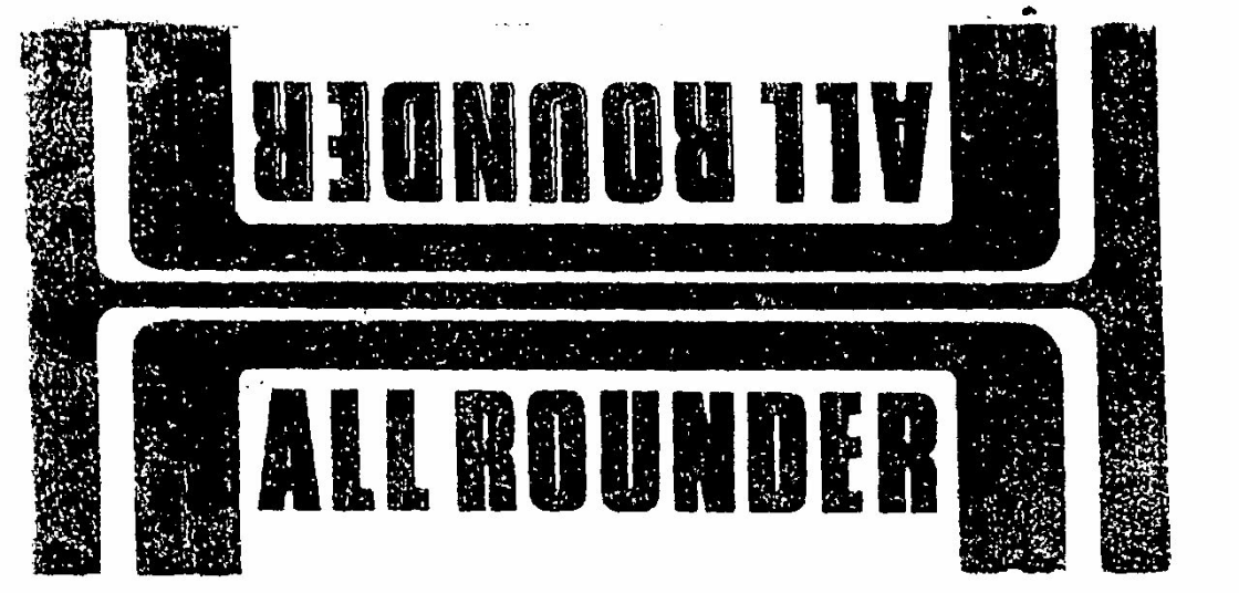 All Rounder ( Label) Device mark 1245693 Trademark