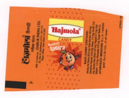 Hajmola Device mark 1125183 Trademark