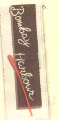 Bombay Harbour (cloth Label) Device mark 1454995 Trademark