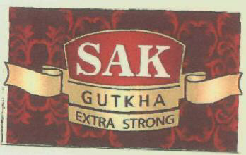 Sak Gutkha Extra Strong (device) Device mark 2822665 Trademark