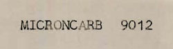 Microncarb 9012 Device mark 706849 Trademark