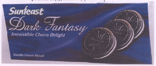 Sunfeast Dark Fantasy (coloured Label) Device mark 1383610 Trademark