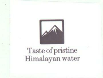 Taste Of Pristine Himalayan Water Device mark 1682062 Trademark