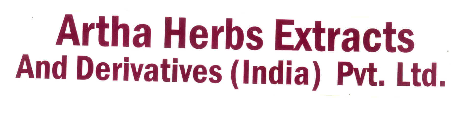 Artha Herbs Extracts And Derivatives (india) Pvt.ltd. Device mark 2693794 Trademark