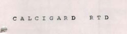 Calcigard Rtd Device mark 732781 Trademark