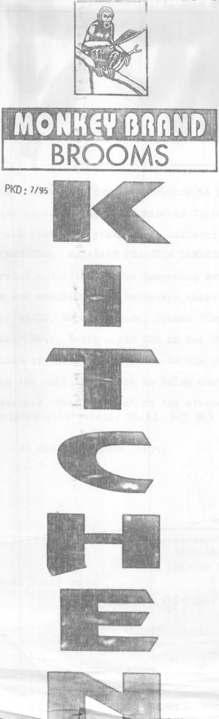 Monkey Brand Device mark 685981 Trademark