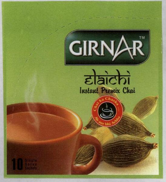 Girnar Elaichi Instant Premix Chai (label) Device mark 1538649 Trademark