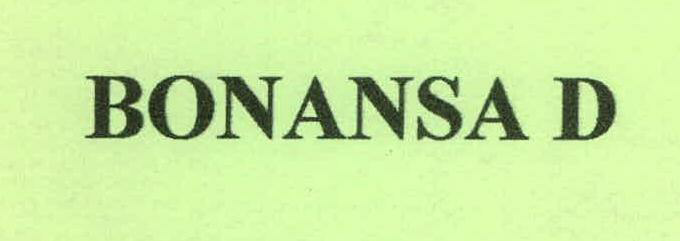 Bonansa D Device mark 2301278 Trademark