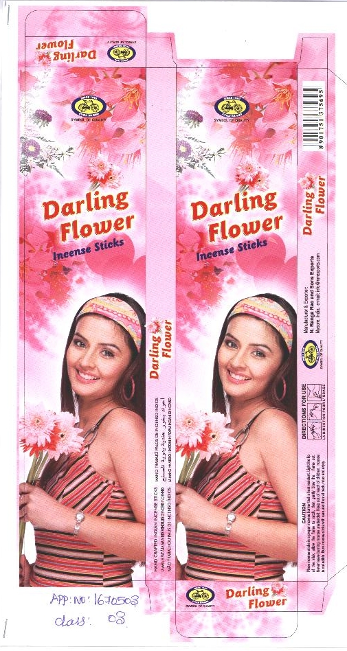 Darling Flower Device mark 1670503 Trademark