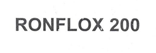 Ronflox 200 (label) Device mark 1688946 Trademark