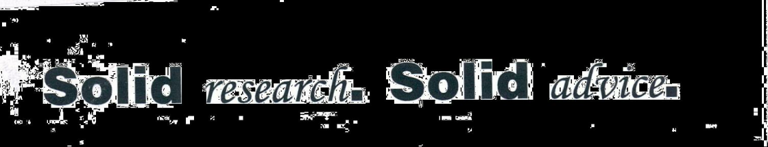 Solid Research. Solid Advice. Device mark 2069914 Trademark