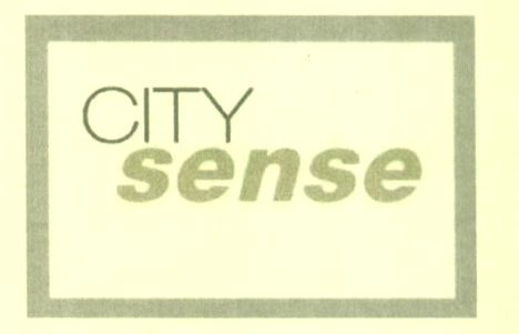 City Sense (special Forms Of Writing.) Device mark 1418041 Trademark