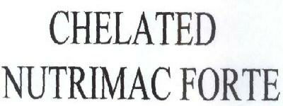 Chelated Nutrimac Forte Device mark 1576662 Trademark