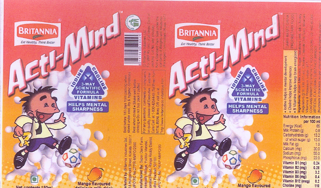 Britannia Acti-mind Device mark 1838085 Trademark