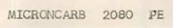 Microncarb 2080 Pe Device mark 706464 Trademark