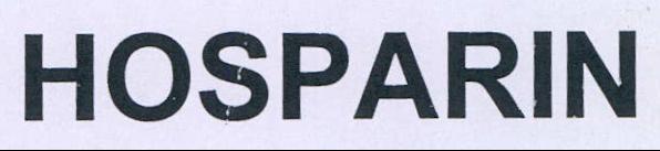 Hosparin Device mark 2205290 Trademark