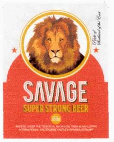 Savage Super Strong Beer (device Of Lion) Device mark 2983385 Trademark