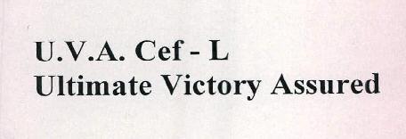 U.v.a. Cef - Cv Ultimate Victory Assured Device mark 2426909 Trademark