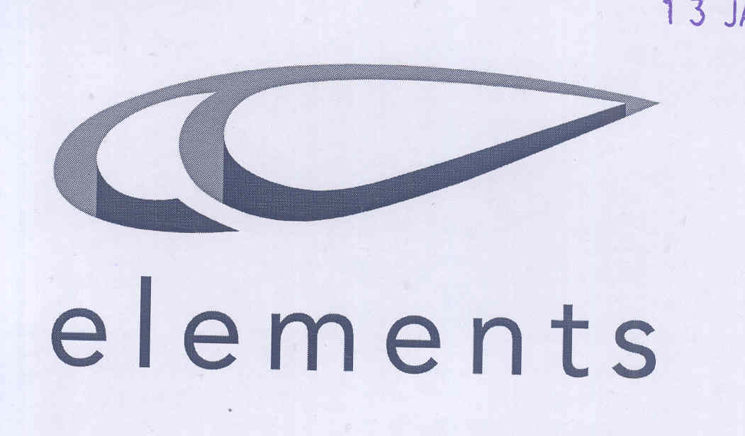 Elements (label) Device mark 1773697 Trademark
