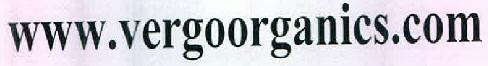 Www.vergoorganics.com Device mark 2556349 Trademark