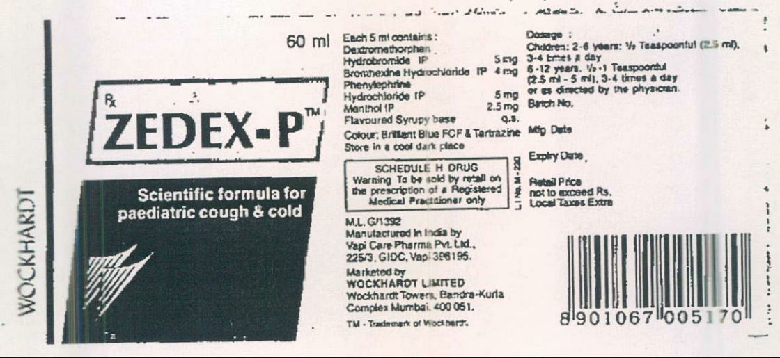 Zedex-p Device mark 1075457 Trademark