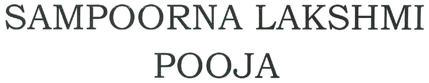 Sampoorna Lakshmi Pooja Device mark 2666488 Trademark