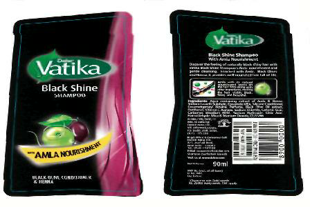 Vatika Black Shine (label) Device mark 2238206 Trademark