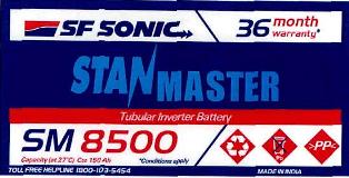 Sf Sonic Stanmaster Sm 8500(label) Device mark 2815740 Trademark