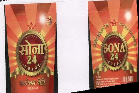 Sona 24 C A R A T With Label Device mark 1679069 Trademark