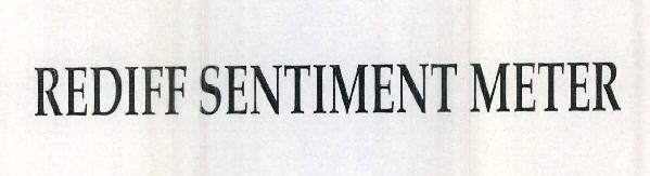 Rediff Sentiment Meter Device mark 2454526 Trademark