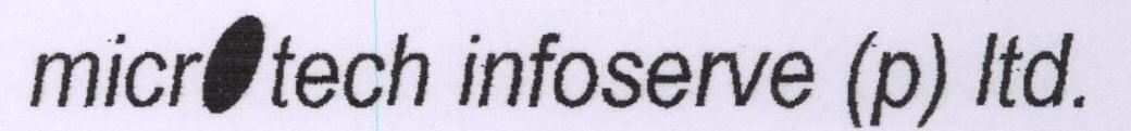 Microtech Infoserve (p) Ltd. Device mark 1710735 Trademark