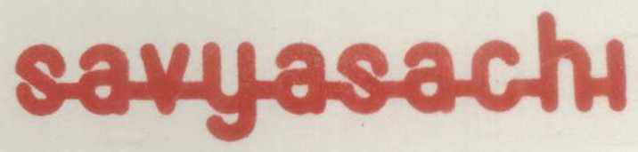 Savyasachi (lable) Device mark 870534 Trademark