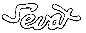 Sevax ( Stylized) Device mark 1407993 Trademark