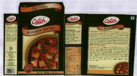 Catch Kitchen King Masala With Label Device mark 2063708 Trademark