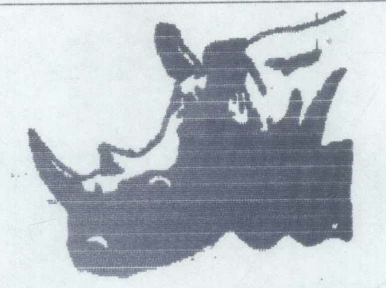 (device Picture Of A Hippopotamus / Rhinocerous) Device mark 1106611 Trademark