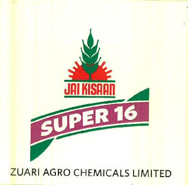 Jai Kisaan Super 16 Zuari Agro Chemicals Limited Device mark 2876499 Trademark