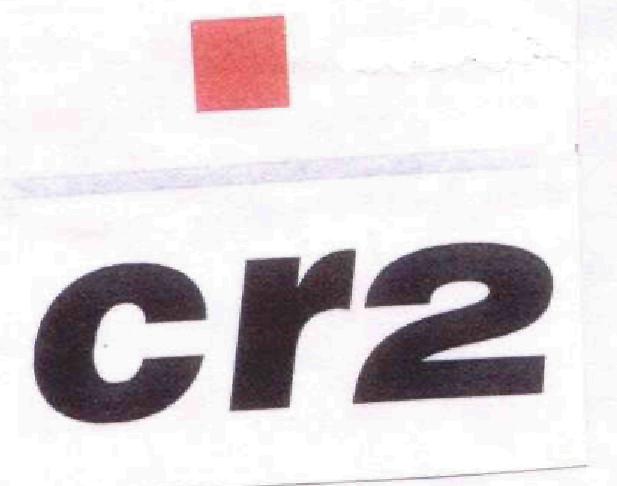 Cr2 (label) Device mark 1723530 Trademark