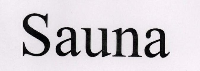 Sauna (label) Device mark 1776866 Trademark