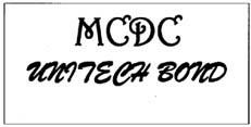 Mcdc Unitech Bond Device mark 1892018 Trademark