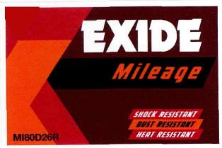 Exide Mileage (label) Device mark 2712577 Trademark