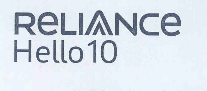 Reliance Hello 10 (label) Device mark 1500984 Trademark